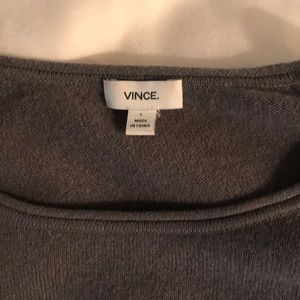 Vince wool/cashmere shirttail sweater